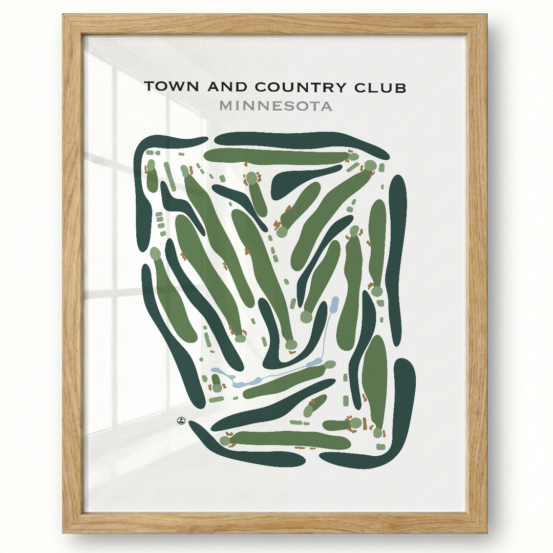 Town & Country Club, Minnesota - Printed Golf Course