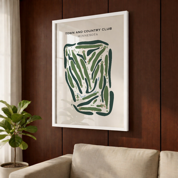 Town & Country Club, Minnesota - Printed Golf Course