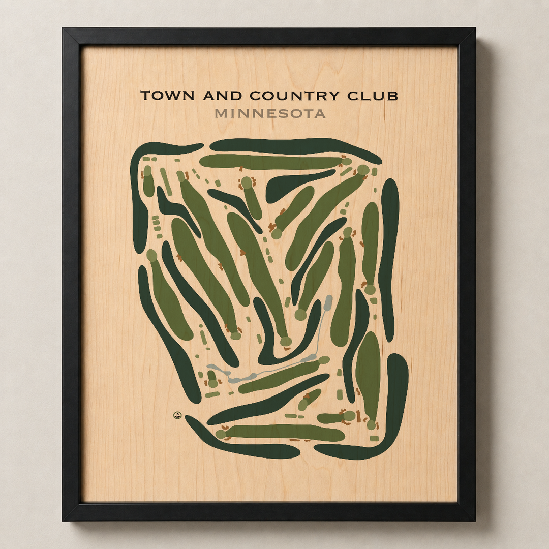 Town & Country Club, Minnesota - Printed Golf Course