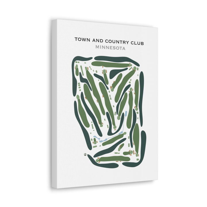 Town & Country Club, Minnesota - Printed Golf Course
