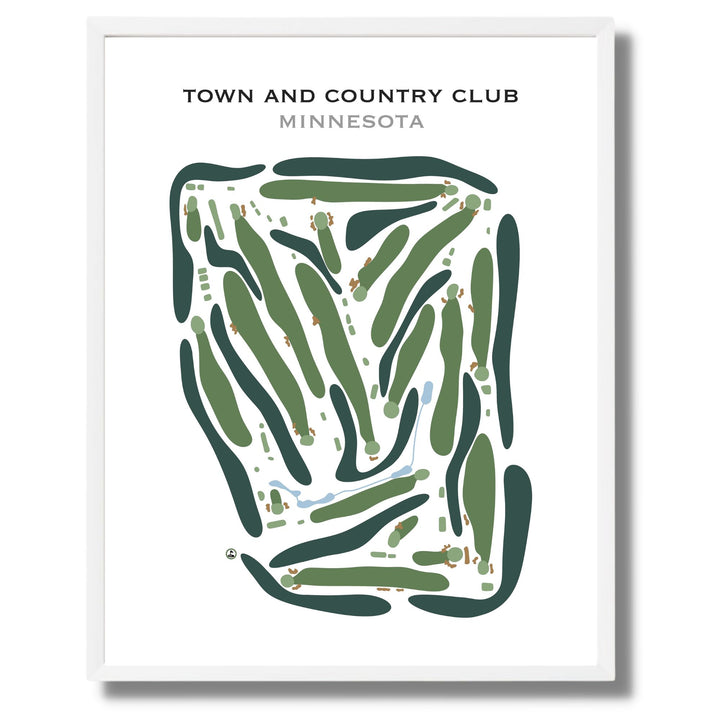 Town & Country Club, Minnesota - Printed Golf Course