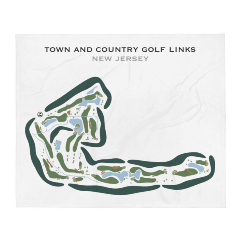 Town & Country Golf Links, New Jersey - Printed Golf Courses