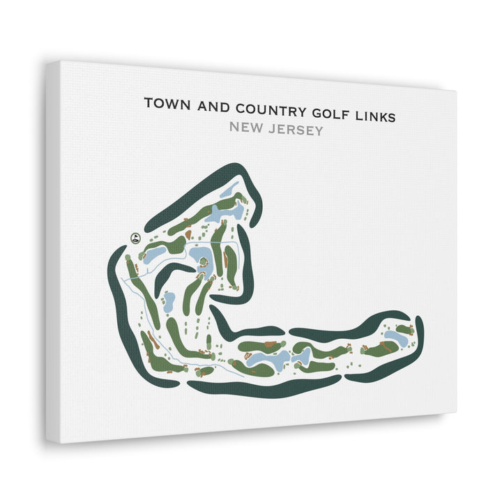 Town & Country Golf Links, New Jersey - Printed Golf Courses