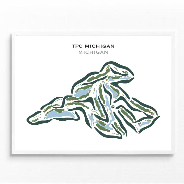 TPC Michigan, Michigan - Printed Golf Courses