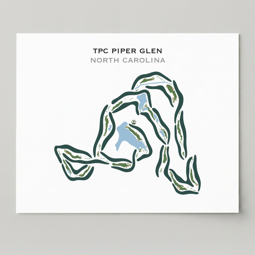 TPC Piper Glen, North Carolina - Printed Golf Courses