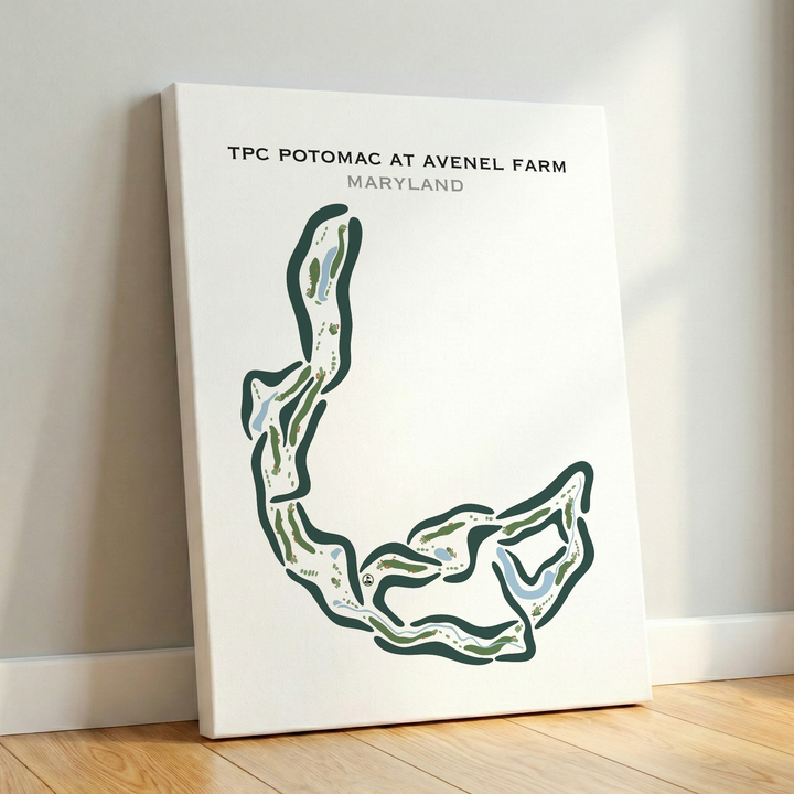 TPC Potomac at Avenel Farm, Maryland - Printed Golf Courses