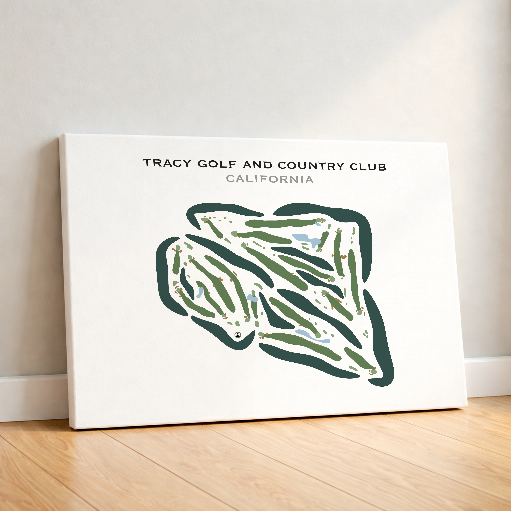 Tracy Golf & Country Club, California - Printed Golf Courses