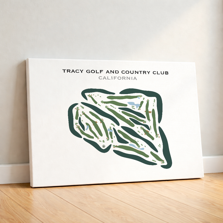 Tracy Golf & Country Club, California - Printed Golf Courses