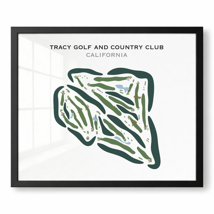 Tracy Golf & Country Club, California - Printed Golf Courses
