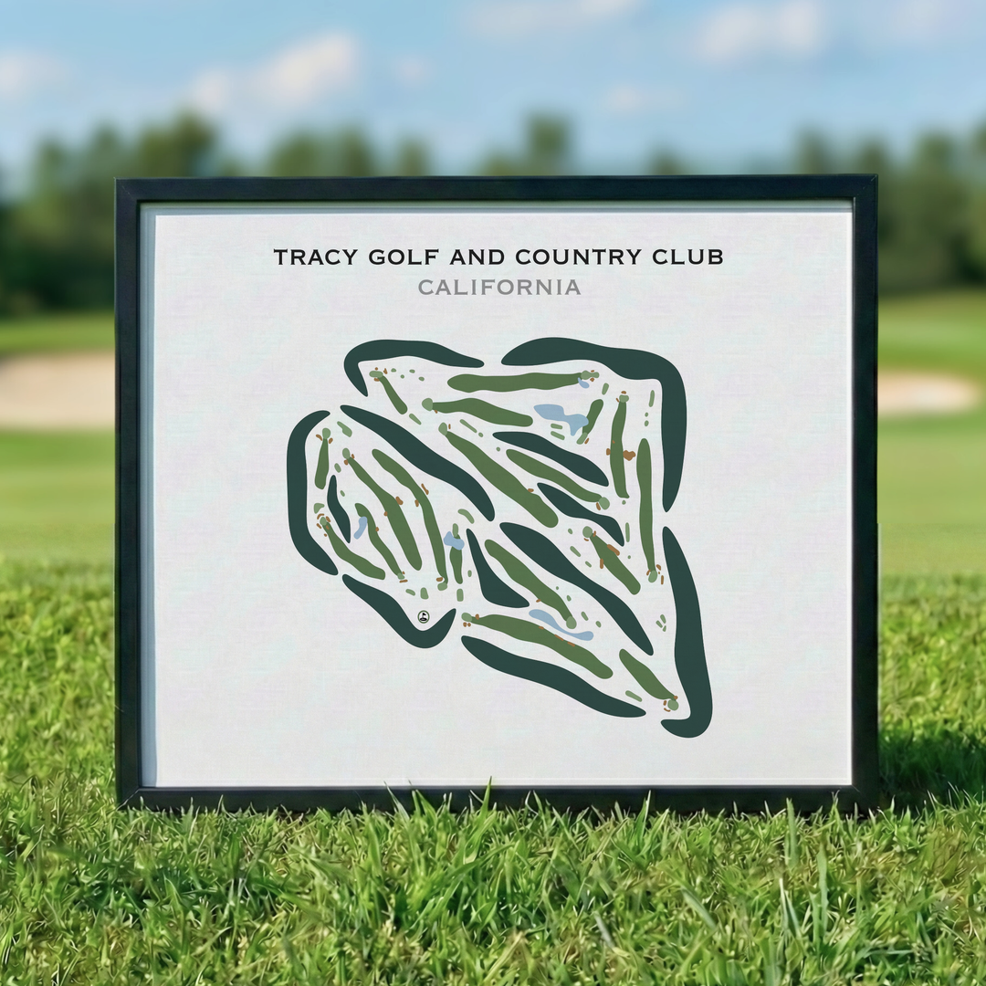 Tracy Golf & Country Club, California - Printed Golf Courses