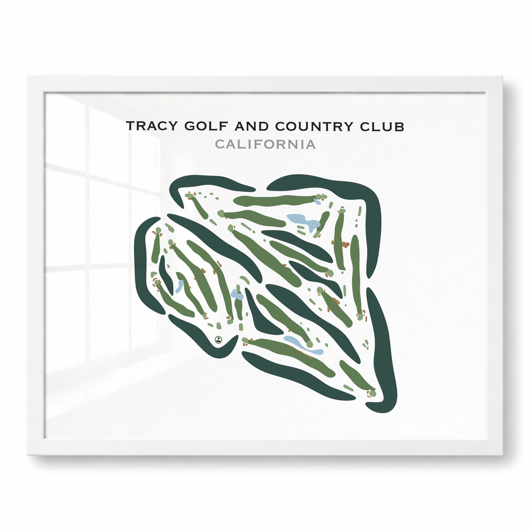Tracy Golf & Country Club, California - Printed Golf Courses