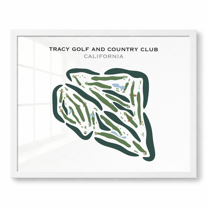 Tracy Golf & Country Club, California - Printed Golf Courses
