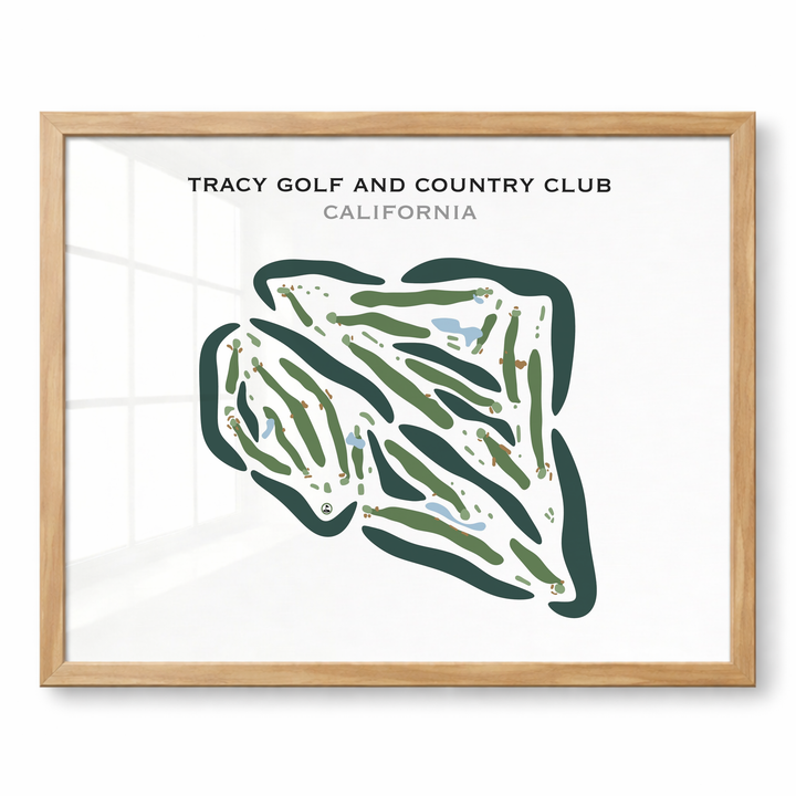 Tracy Golf & Country Club, California - Printed Golf Courses