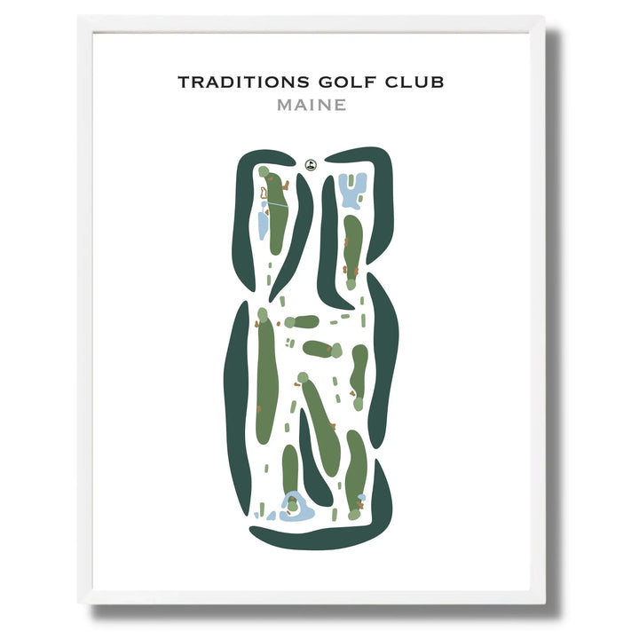Traditions Golf Club, Maine - Printed Golf Courses