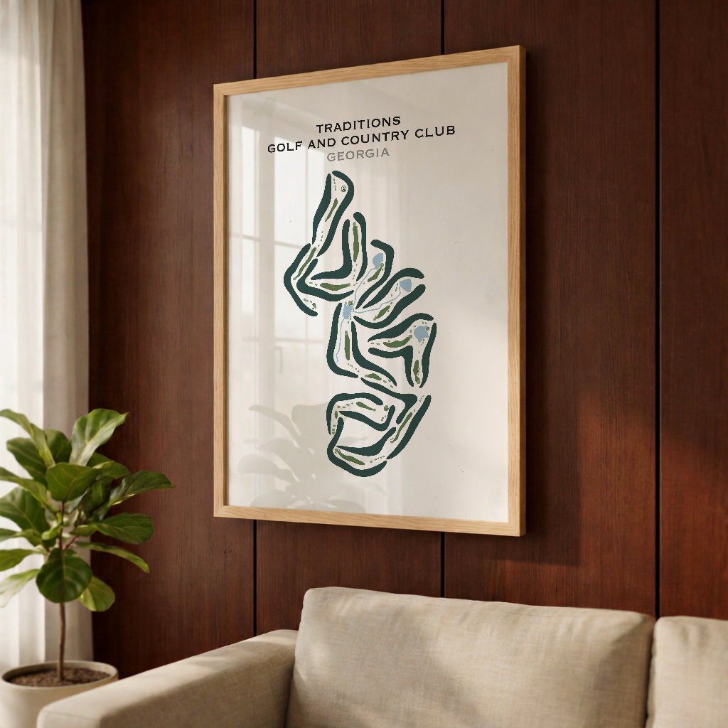 Traditions Golf and Country Club, Georgia - Printed Golf Courses
