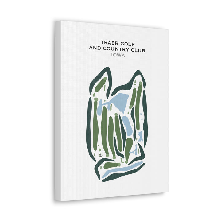 Traer Golf & Country Club, Iowa - Printed Golf Courses