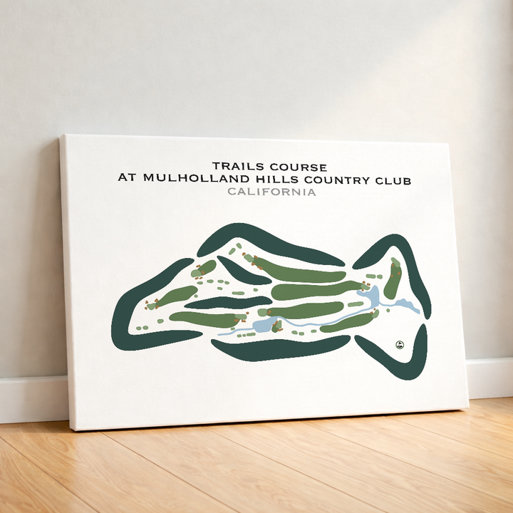 Trails Course at Mulholland Hills Country Club, California - Printed Golf Courses