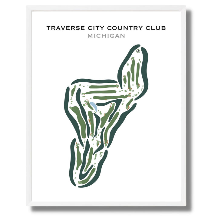 Traverse City Country Club, Michigan - Printed Golf Courses