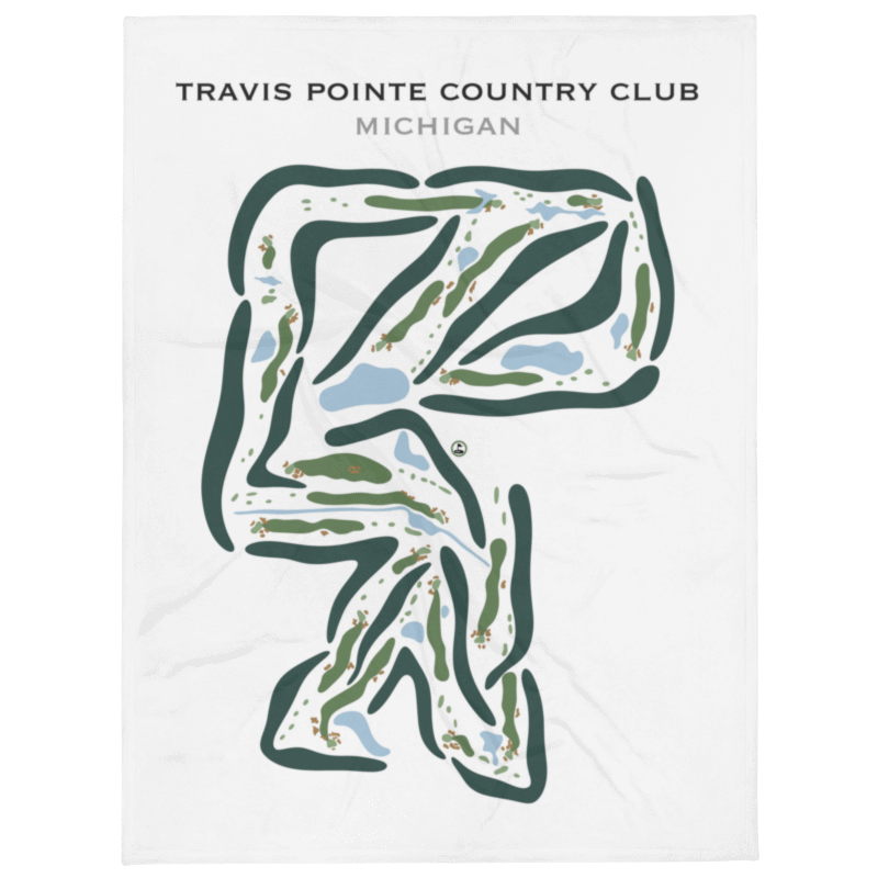 Travis Pointe Country Club, Michigan - Printed Golf Courses