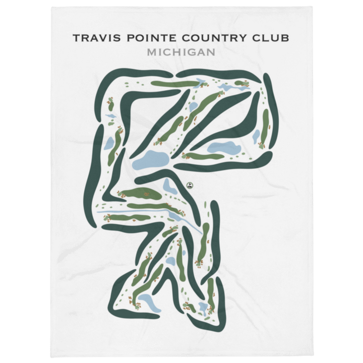 Travis Pointe Country Club, Michigan - Printed Golf Courses