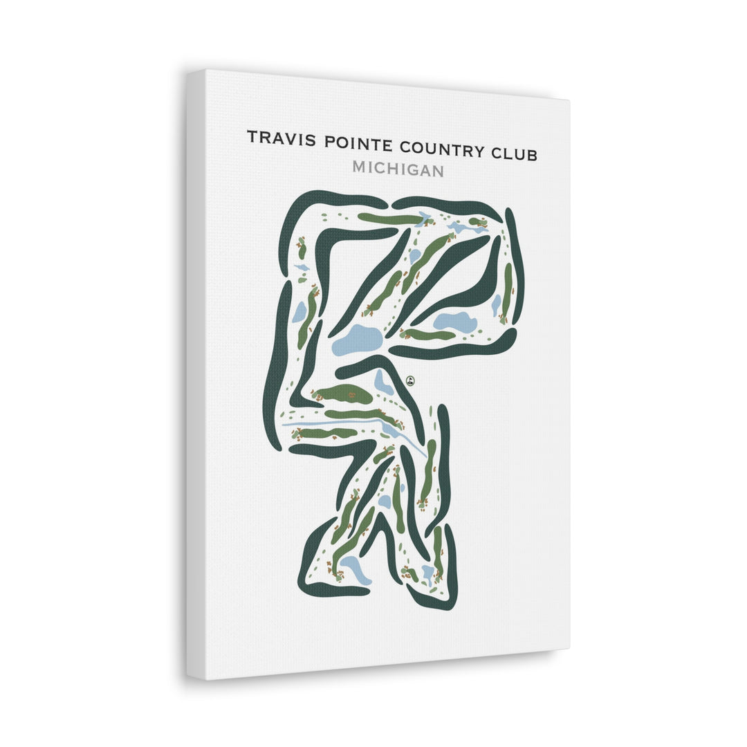 Travis Pointe Country Club, Michigan - Printed Golf Courses