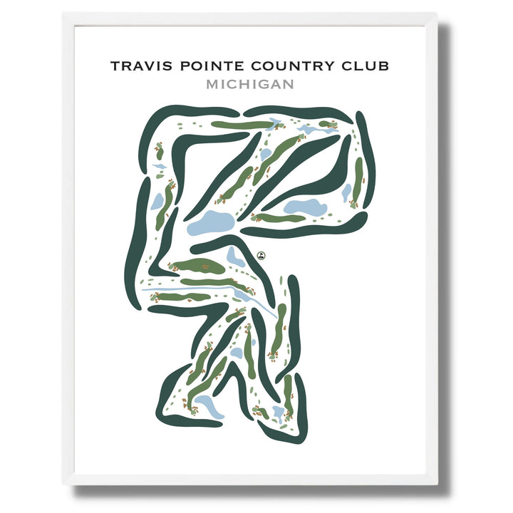 Travis Pointe Country Club, Michigan - Printed Golf Courses