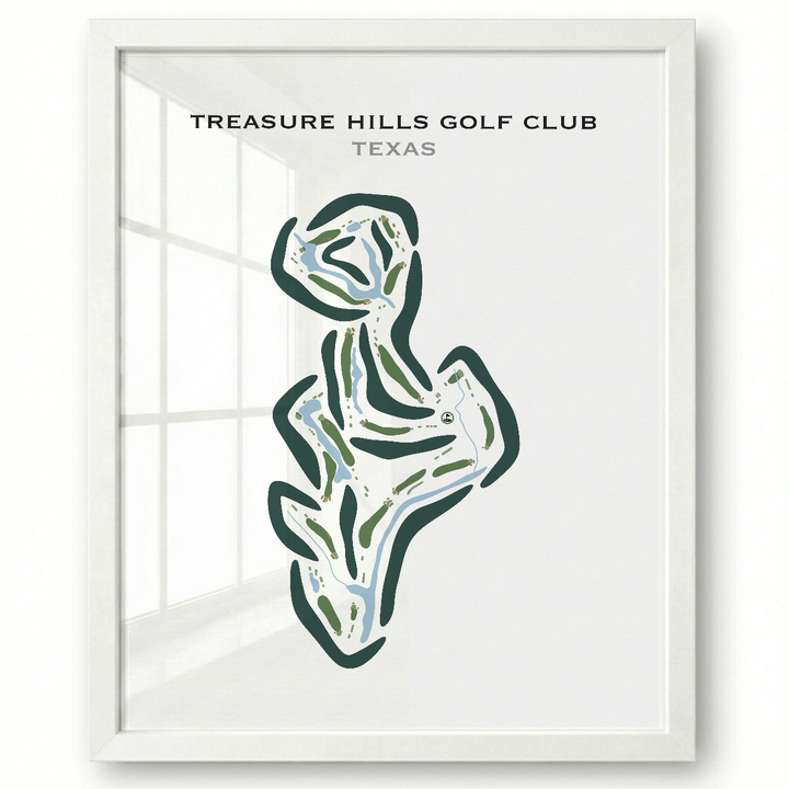 Treasure Hills Golf Club, Texas - Printed Golf Courses