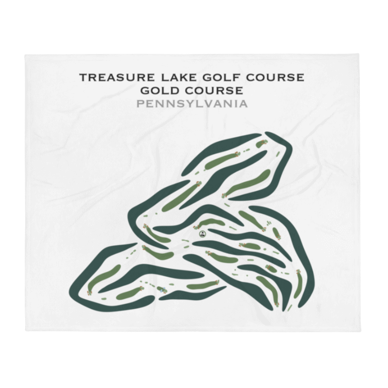 Treasure Lake Golf Course - Gold Course, Pennsylvania - Printed Golf Courses