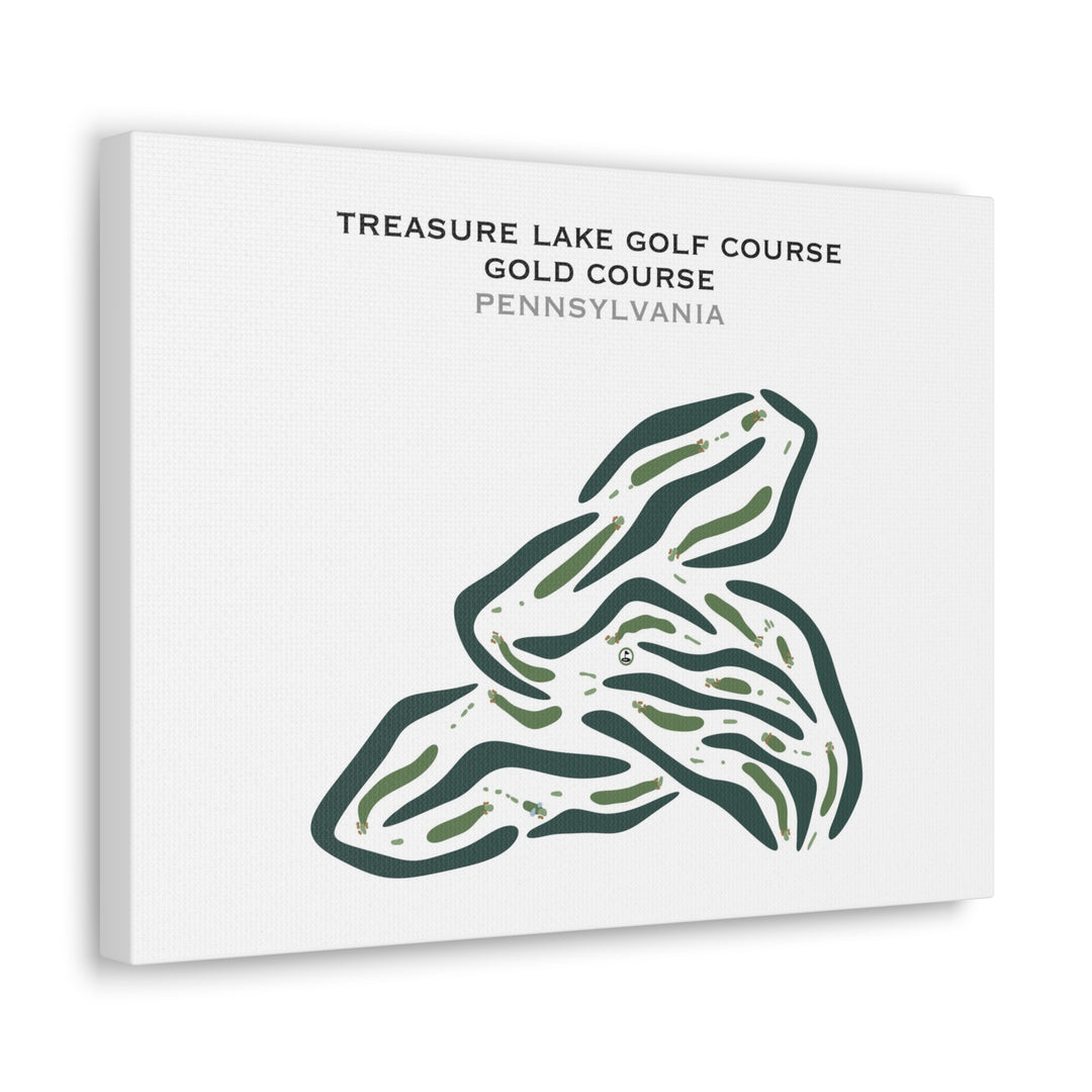 Treasure Lake Golf Course - Gold Course, Pennsylvania - Printed Golf Courses