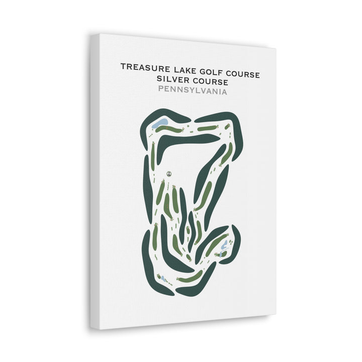 Treasure Lake Golf Course, Pennsylvania - Printed Golf Courses