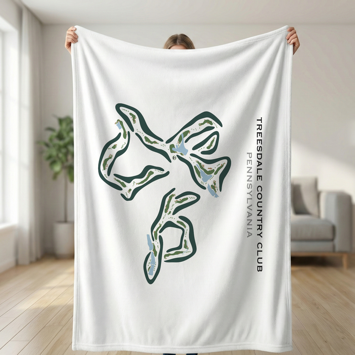 Treesdale Country Club, Pennsylvania - Printed Golf Courses