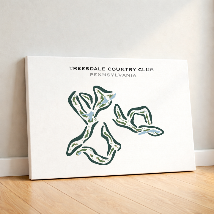 Treesdale Country Club, Pennsylvania - Printed Golf Courses