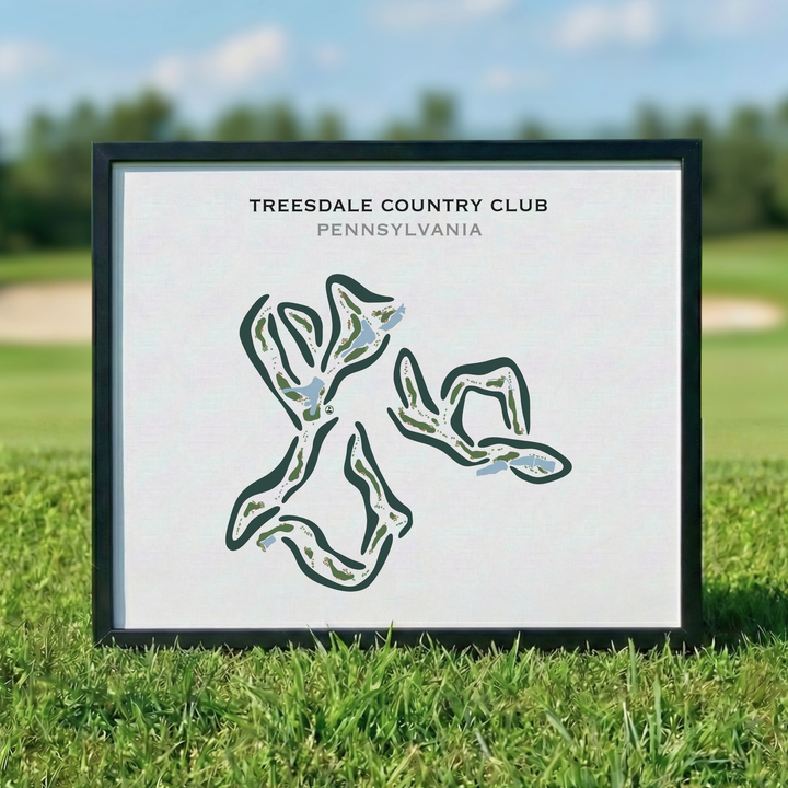Treesdale Country Club, Pennsylvania - Printed Golf Courses