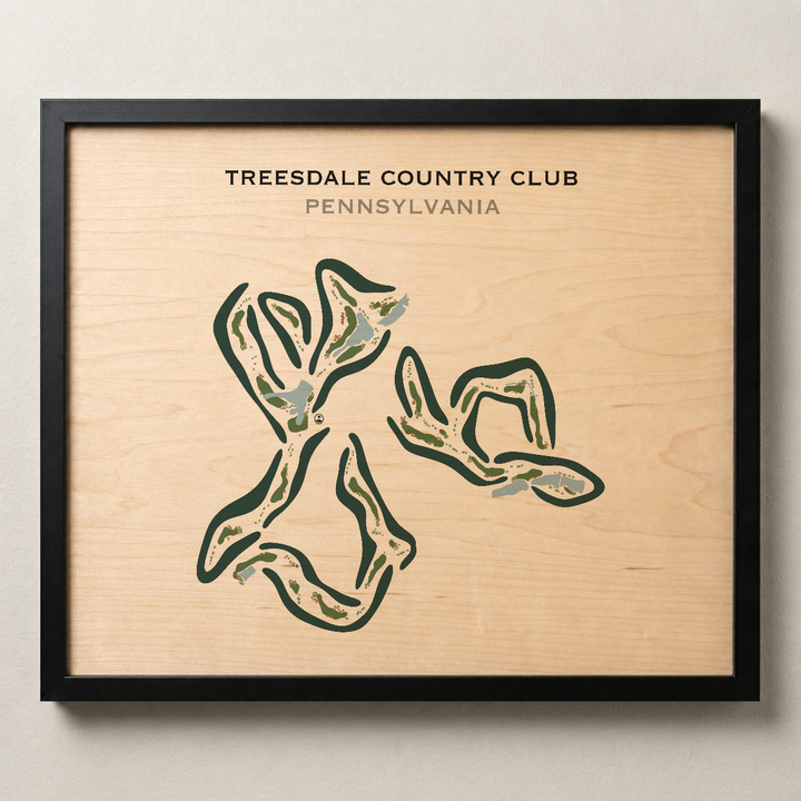 Treesdale Country Club, Pennsylvania - Printed Golf Courses
