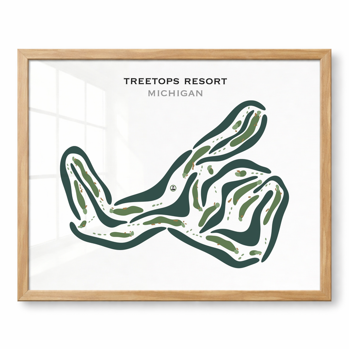Treetops Resort, Michigan - Printed Golf Courses