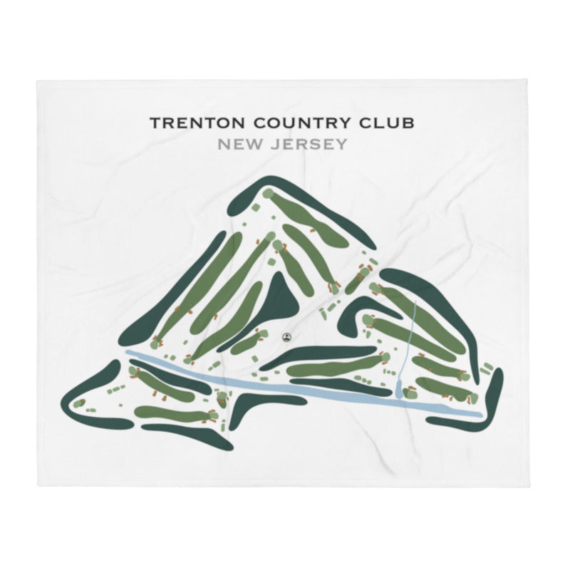 Trenton Country Club, New Jersey - Printed Golf Course