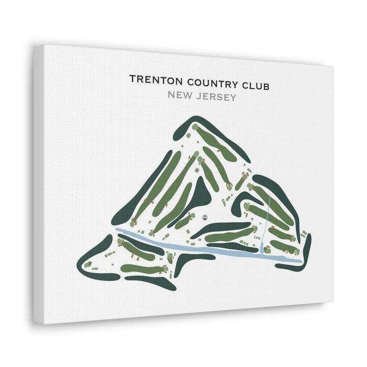 Trenton Country Club, New Jersey - Printed Golf Course