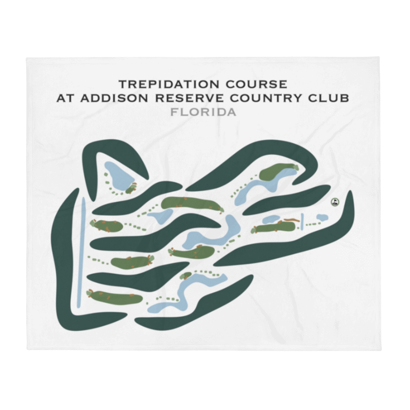 Trepidation Course at Addison Reserve Country Club, Florida - Printed Golf Courses