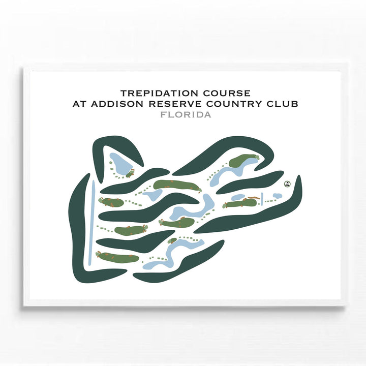 Trepidation Course at Addison Reserve Country Club, Florida - Printed Golf Courses