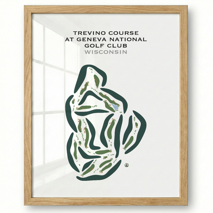 Trevino Course at Geneva National Golf Club, Wisconsin - Printed Golf Courses