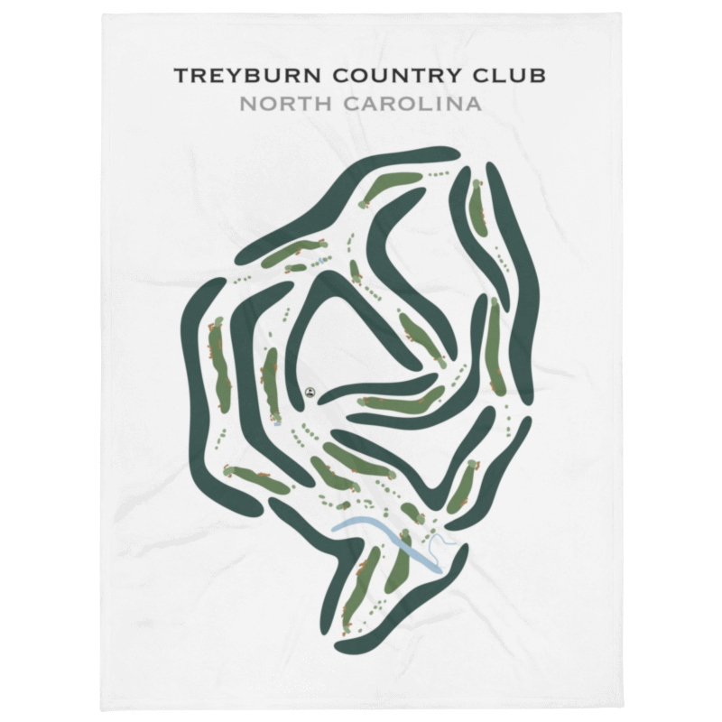 Treyburn Country Club, North Carolina - Printed Golf Course