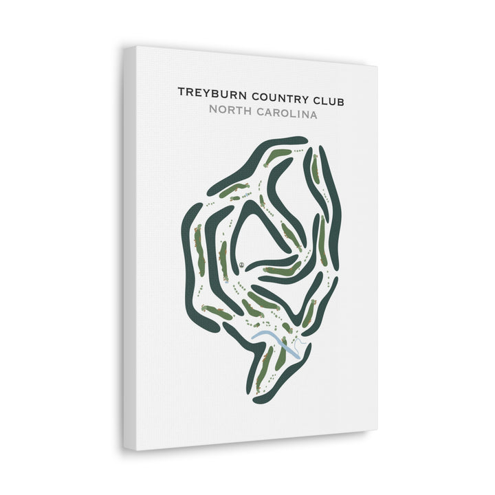 Treyburn Country Club, North Carolina - Printed Golf Course