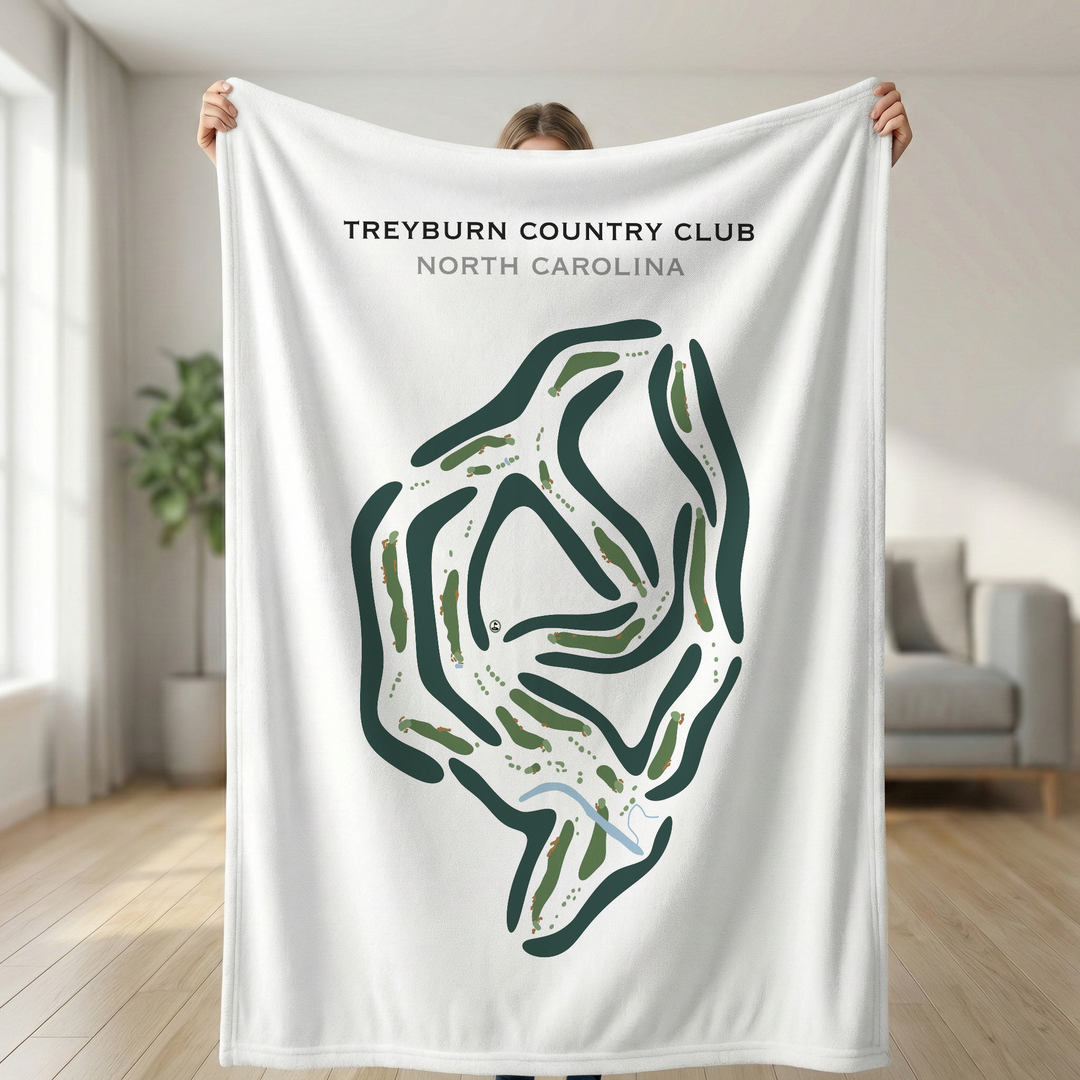 Treyburn Country Club, North Carolina - Printed Golf Course