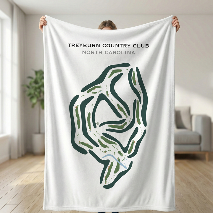 Treyburn Country Club, North Carolina - Printed Golf Course