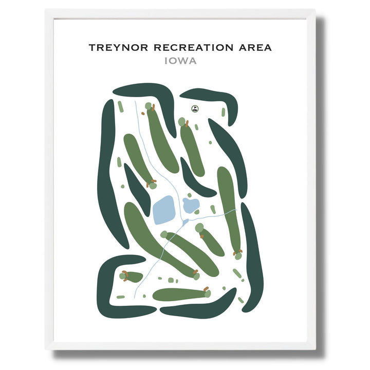 Treynor Recreation Area, Iowa - Printed Golf Courses