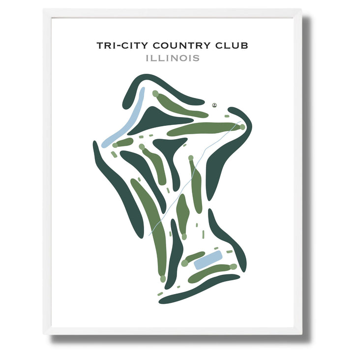 Tri-City Country Club, Illinois - Printed Golf Course