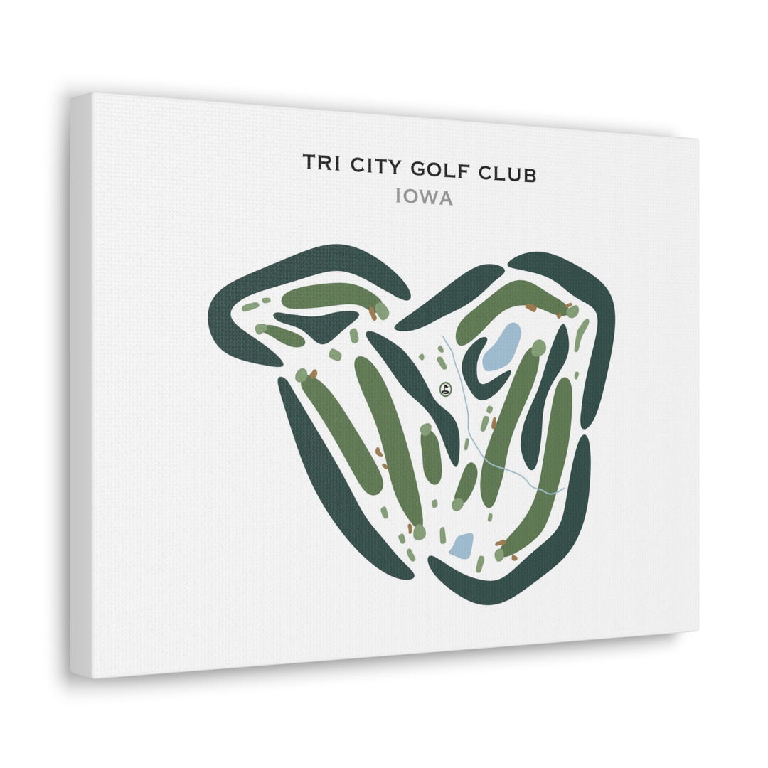 Tri City Golf Club, Iowa - Printed Golf Courses