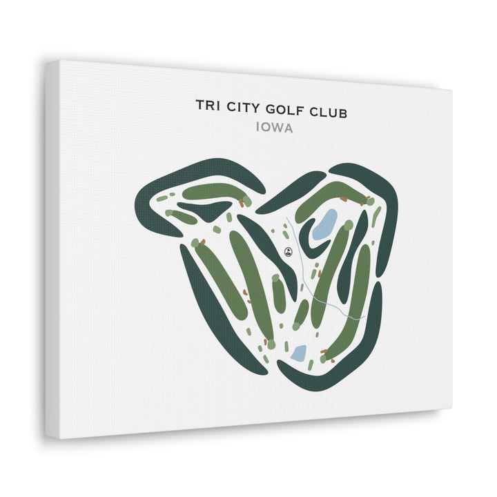 Tri City Golf Club, Iowa - Printed Golf Courses