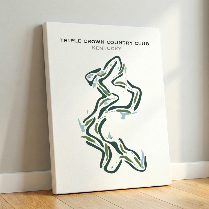 Triple Crown Country Club, Kentucky - Printed Golf Courses