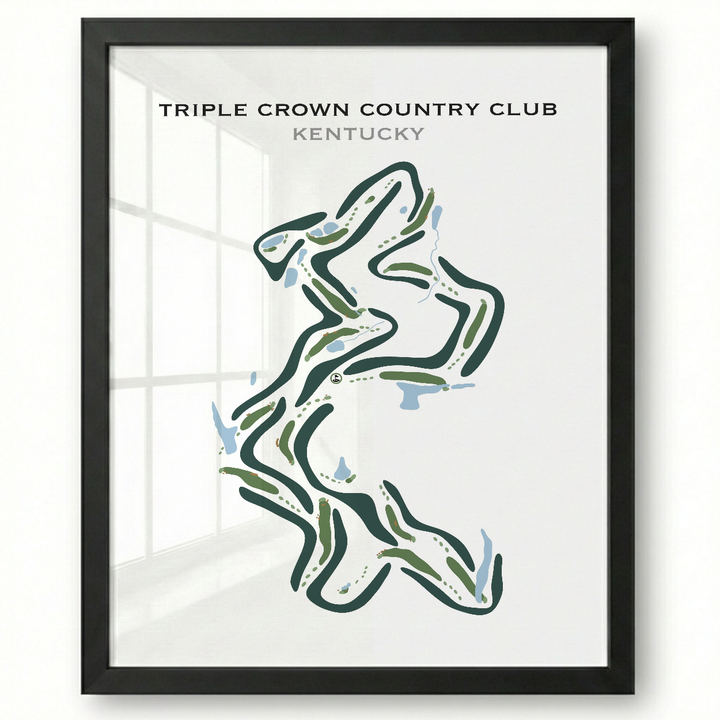 Triple Crown Country Club, Kentucky - Printed Golf Courses